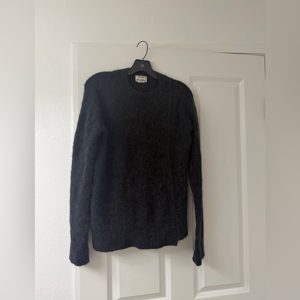 Acne Studios Charcoal Fuzzy Sweater